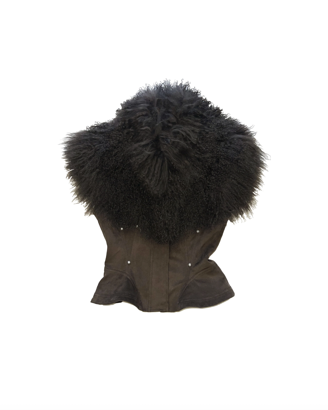 SHEARLING PANEL VEST