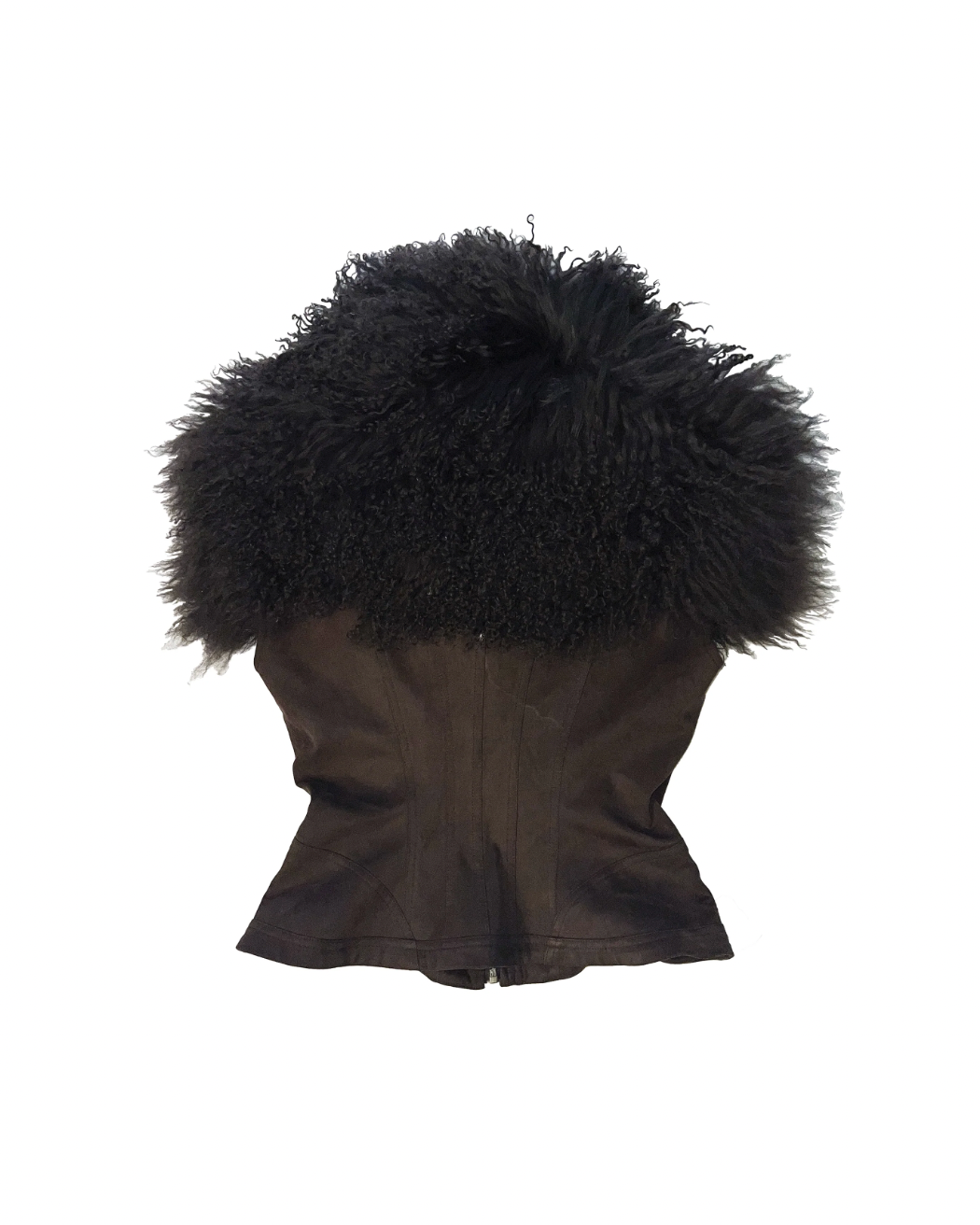 SHEARLING PANEL VEST