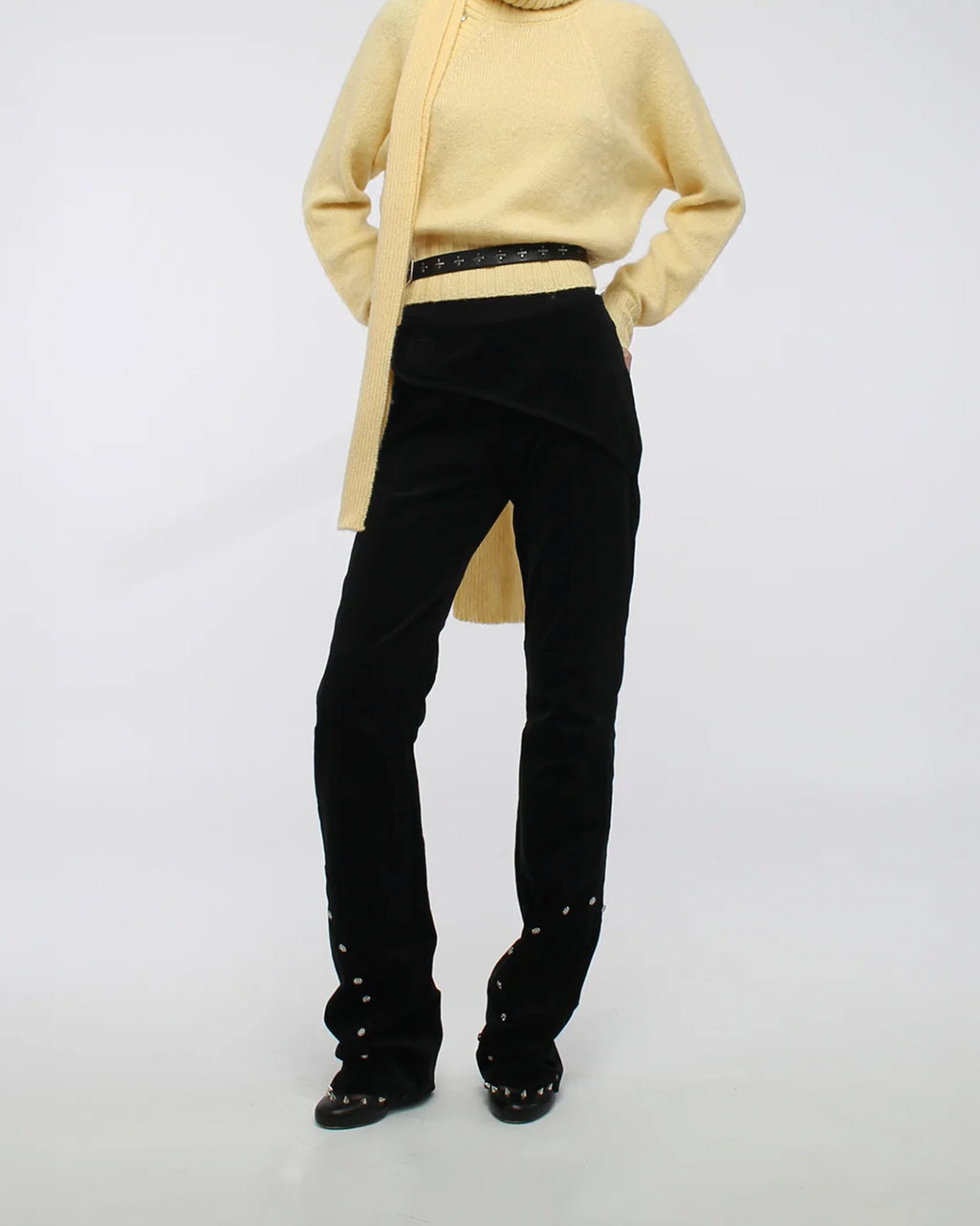 CORDUROY STRAIGHT-LEG PANTS