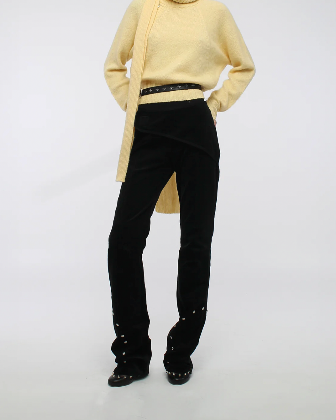 CORDUROY STRAIGHT-LEG PANTS