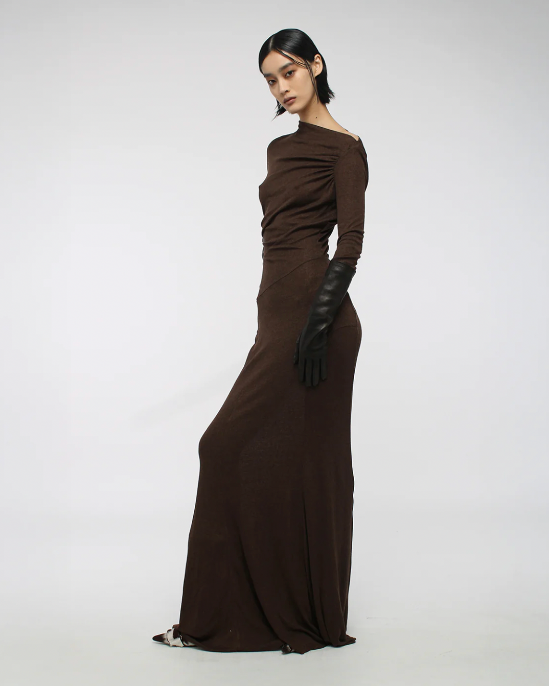 GATHERED DETAIL MAXI DRESS