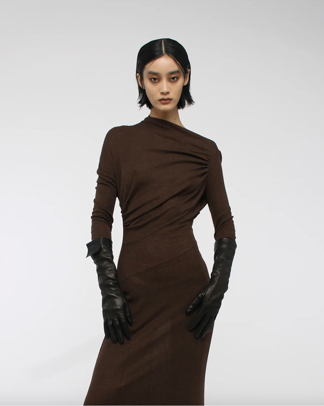 GATHERED DETAIL MAXI DRESS